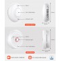 CPVAN Interconnect Smoke Detector and Heat Alarm with Remote 10 Years Life Wireless Interlink Fire Sensor System EN 14604