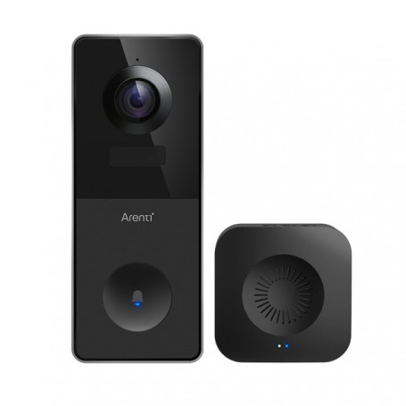 Arenti Video Doorbell Smart Intercom WiFi Door Bell Security Camera IP65 Waterproof Chargeable Battery Ring Alarm