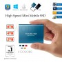 SSD External Flash Drive Type-C USB3.1 30TB 16TB 8TB Mini Slim High Speed Transfer External Flash Device SSD Drive Portable 4TB