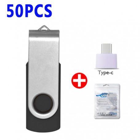 50pcs/lot metal cle usb flash drive 128G 64G 32GB 16GB pendrive flash usb 2.0 Custom logo memoria usb stick for photography