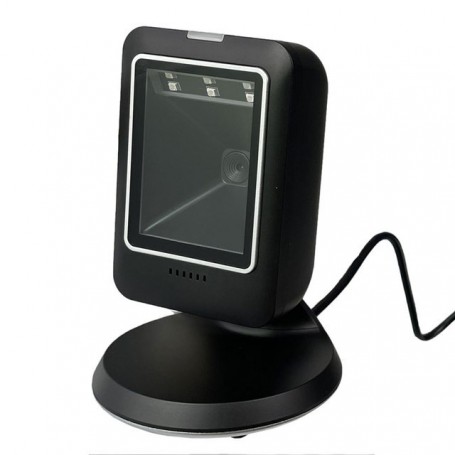 HBAPOS Barcode Reader Omnidirectional 1D 2D Desktop Barcode Scanner Automatic Hands-Free Data Matrix Reader QR Screen Scanning