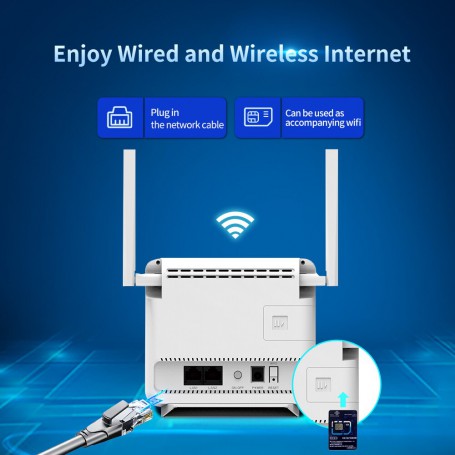 Benton R06 Unlock 4G Wifi Router Wireless Networking Modem 4 External Dual Antenna With Sim Card Unlimited Home Lte Repeater CPE