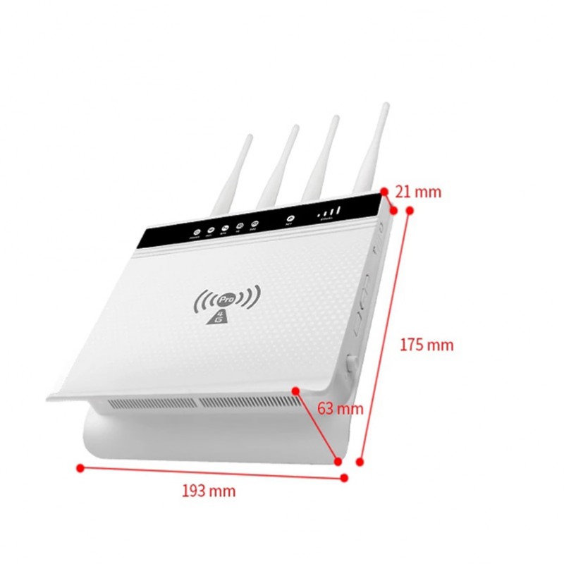 4G Wifi Hotspot 300Mbps RJ45 RJ11 VoLTE WAN LAN Broadband Modem