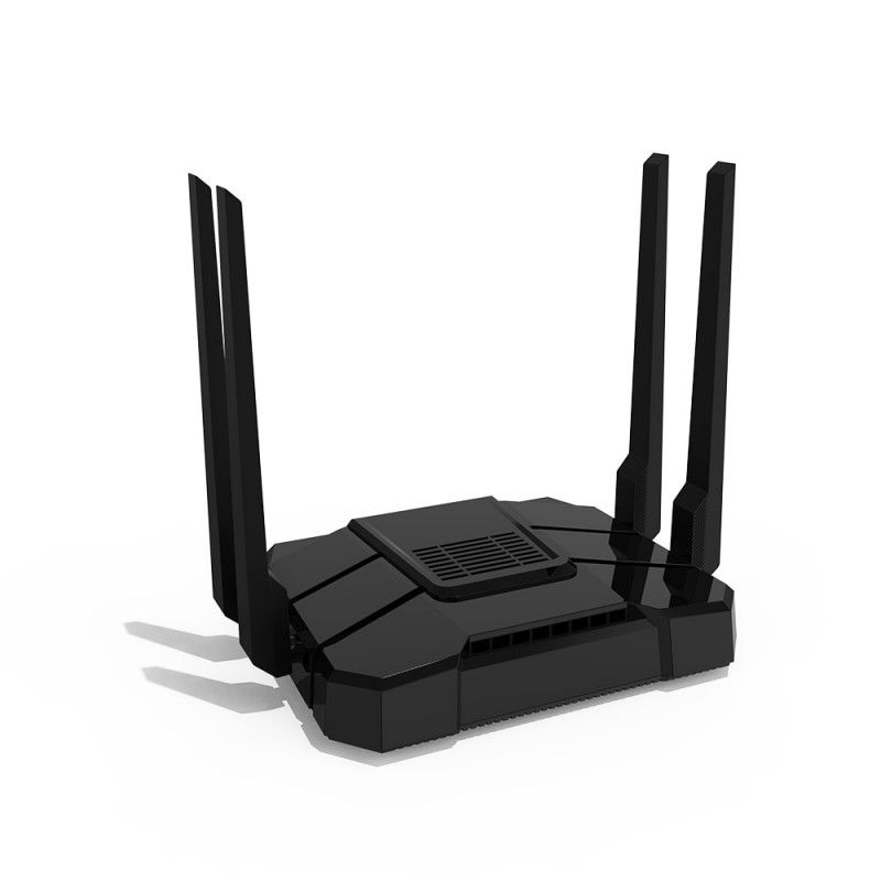 Cioswi Wifi Router 1200Mbps Dual Band Openwrt Firewall MT7621A 800MHz 4LAN High Gain 4*5dbi