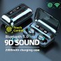 F9 TWS Bluetooth Earphones V5.1 Handfree Wireless Headphones Charging Box with Mic Gaming Headsets Stereo In-Ear Earbuds Sports