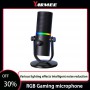YARMEE RGB USB Condenser Gaming Microphone Professional Intelligent Noise Reduction Desktop Recording PC Computer Live Mic