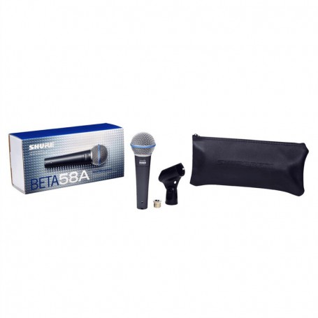 SHURE Beta58A Hand-held Wired Dynamic Microphone  Studio Microphone For Singing Stage Recording Vocals Gaming Mic For Computer