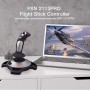 Flight Joystick PXN 2113PRO Flight Simulator Stick Multi-function Flight Controller with 8 Direction Coolie Hat Accurate Strike