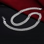 925 Silver 10MM Necklaces Chain For Men Women Fashion Jewelry