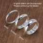 Pure 925 Sterling Silver Rings For Women And Men Simple Couple Ring Smooth Wedding Band For Lovers