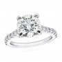 3 ct D Color Moissanite Ring For Women Round Cut Solitaire Engagement Wedding Rings 925 Sterling Silver Jewelry