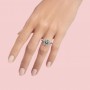 3 ct D Color Moissanite Ring For Women Round Cut Solitaire Engagement Wedding Rings 925 Sterling Silver Jewelry