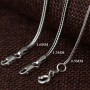BALMORA Real 925 Sterling Silver Foxtail Chains Chokers Long Necklaces For Women Men Chic Chain Jewelry Accessory 16-32 Inches