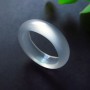 100% Natural green jade agate rings for women men jade ring green white  red jade jewelry Chalcedony tail ring