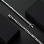 KNOBSPIN 5mm Moissanite Tennis Bracelet Necklace For Women 925 Sterling Silver D VVS1 Lab Diamond with GRA Certificate Jewelry