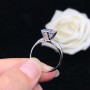 2Ct 8.0mm Moissanite Ring Solid Platinum 950 Ring White Gold Wedding Jewelry
