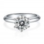 100% S925 2 carats Moissanite Rings Diamond Engagement Rings For Women Girls Gift Sterling Silver Jewelry
