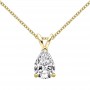 Real 1.5 Carat Pear Cut moissanite 100% 925 Sterling Silver Pendant Necklace For Women Sparkling Wedding Fine Jewelry Gift
