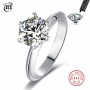 Luxury 925 Sterling Silver Real Moissanite Rings Wholesale
