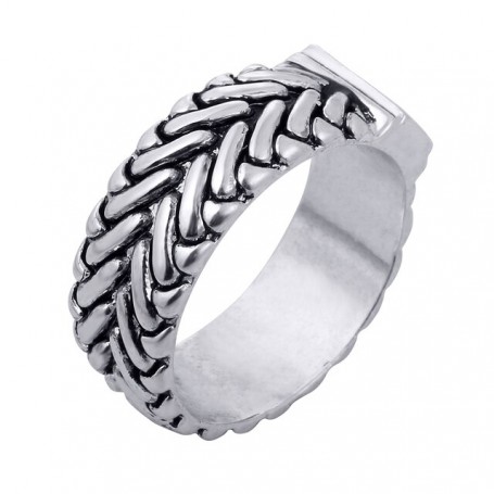 Ancient Silver Color Buddha Ring Finger Art Retro Man Punk Jewelry Motorcycle Tire Pattern Women Birthday Gifts Couple Jewelry