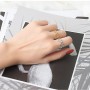 s925 Sterling Silver Ring Good-looking Aesthetic heart hollowout Gold Plated Not Allergic Opening Rings Love Jewelry Loop kofo