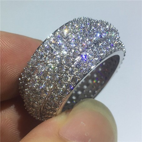 choucong 6 Styles Luxury Promise Ring 925 sterling Silver AAAAA Zircon cz Engagement Wedding Band Rings For Women Men Jewelry