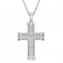 Trendy Moissanite S925 Silver Ankh Cross Pendants Necklace For Men Women Hip Hop Fine Jewelry Pass Diamond Test Exquisite Gifts