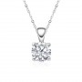 Sparkling Real 1 Carat D Color Moissanite Pendant Necklaces For Women Top Quality 100% 925 Sterling Silver Wedding Jewelry