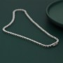 100% Guarantee Real 925 Sterling Silver 41/45/51/56/61CM Tennis Necklace 3/4mm Zircon Chain Unisex Choker Fine Jewelry