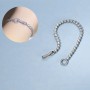 925  Silver 3mm Round Zircon Bracelet for Women Bubble Drill Design Sparkling Wedding Fine Jewelry