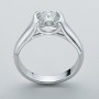 2ct Moissanite Diamond Solitiare Engagement Rings For Women 100% 925 Sterling Silver Bridal Wedding Band Bezel Setting