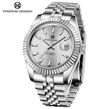 PAGRNE (PAGANI) DESIGN Men's Sports Mechanical Watch 42mm Japan NH35 Luminous Sapphire Glass Automatic Watch Relogio Masculino