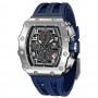 Mens Watch TSAR BOMBA Stainless Steel Wristwatch Luxury Sport Chronograph Tonneau Design 50M Waterproof Relogio Masculino