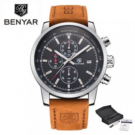 BENYAR Watches Men Luxury Brand Quartz Watch Fashion Chronograph Watch Reloj Hombre Sport Clock Male Hour Relogio Masculino