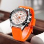 Fashion Chronograph Men Watches Top Brand Luxury Silicone Band Sport Wristwatch Business Quartz Clock Waterproof Montre Homme
