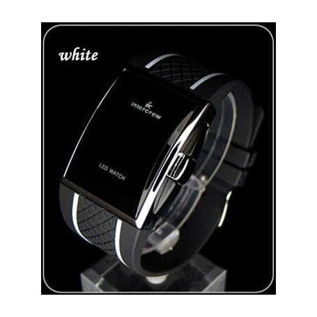 Men Sport Digital Watches Black White Rectangle Man LED Fitness Watch Silicone Strap Mens Electronic Clock Relogio Masculino New