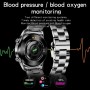 Full circle touch screen steel Band luxury Bluetooth call Men smart watch Waterproof Sport Activity fitness watch+box