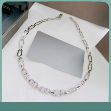 925 Sterling Silver Couple Necklace Is Fashionable In Europe and America, with Original Modeling and Exquisite Craftsmanship