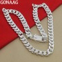 10MM Men Necklace Chain 925 Silver Necklaces Fashion Jewelry Accessories