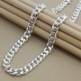 10MM Men Necklace Chain 925 Silver Necklaces Fashion Jewelry Accessories