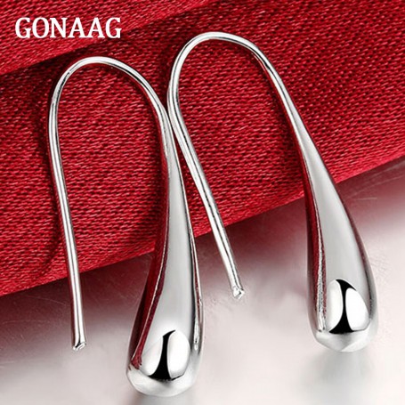 Wholesale Price 925 Sterling Silver Teardrop Waterdrop Earrings For Women Fashion Jewelry Silver Earrings Top Quality