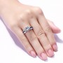 2ct Real Moissanite Ring For Women Real 925 Sterling Silver 14K White Gold Plated Diamond Ring  Wedding Jewelry