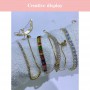 ZHUKOU Fashion Round CZ crystal Bangle Bracelet for Women shiny Gold color silver color women Bracelet Jewelry wholesale VL130
