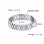 Gent's President Bracelet Stainless Steel Watch Band Bracelet for Men Watchlink Bracelets Jewelry Golden 15MM Wide 8.8 Inches