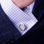 KFLK jewelry shirt cufflink for mens Brand cuff button watch Mechanical movement cuff link high quality Tourbillon guests