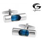 iGame Level Cufflinks Brass Material Novelty Functional Blue Gradienter Design Free Shipping