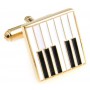 iGame Piano Key Cuff Links Golden Color Brass Material Wedding Gift Free Shipping