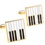 iGame Piano Key Cuff Links Golden Color Brass Material Wedding Gift Free Shipping