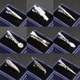 High-end Mens Metal Tie Clip Knife Fork Tableware Shark Leaf Wing Car Shape Crystal Clasp For Dance Bar Business Wedding Gift