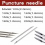 10Pcs Disposable Sterile Body Piercing Needles Surgical Steel Medical Tattoo Needle  Nipple Lip Navel Ear Nose Tongue Lip Tools